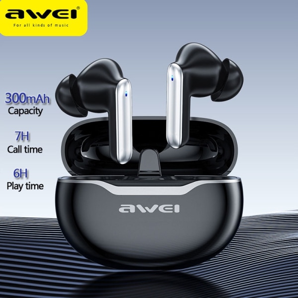 trådløse øretelefoner bluetooth 5.3 ørepropper med mikrofon TWSEarphones in-ear stereo sportshodetelefoner