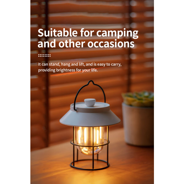 Outdoor Camping Lights USB Emergency Lights Atmosphere Outdoor Lights Black DQ308
