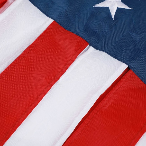 2-pack American Flag Windsocks Stars and Stripes Patriotiska dekorativa broderade stjärnor och blekningsbeständiga 60" Windsock Flaggor