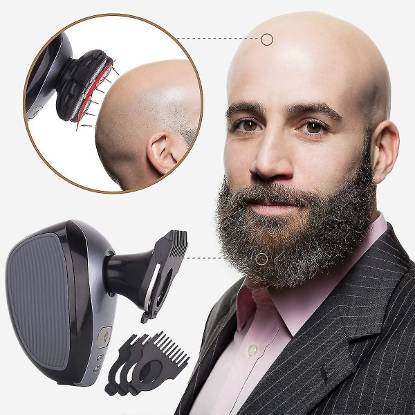 5-i-1 elektrisk barbermaskin og pleiesett for menn, femhodet skjegg