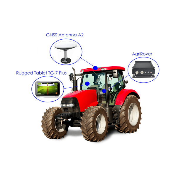 Hyvä hinta 7 tuuman vedenpitävä IPX7 sisäänrakennettu Wifi Helppokäyttöinen maatalous-GPS, joka sopii mihin tahansa traktoriin.GPS-ohjausjärjestelmät Black