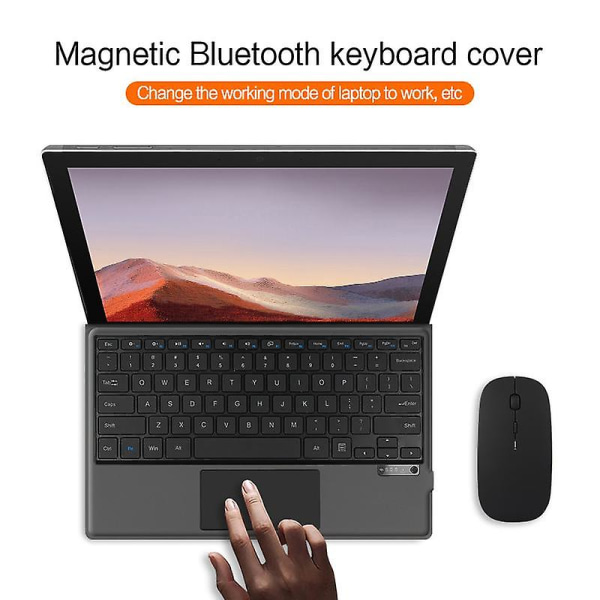 Velegnet til SurfacePro8 Bluetooth-tastatur og Microsoft Surface Pro4/5/6 7 magnetisk tastaturcover