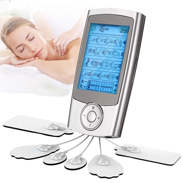 16 lägen Bärbart och lätt fysioterapiinstrument Mini Home Electronic Pulse Meridian Akupunktur Muskelmassageinstrument