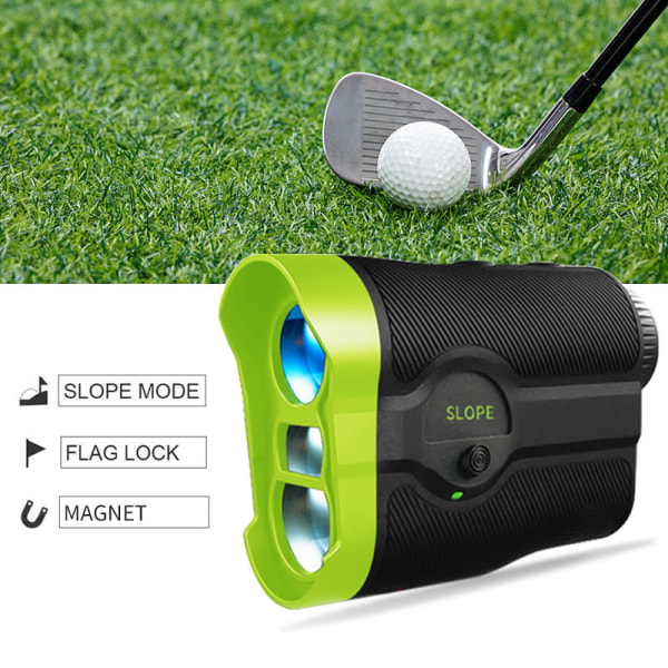 Golf-laseretäisyysmittari, jossa on kaltevuus