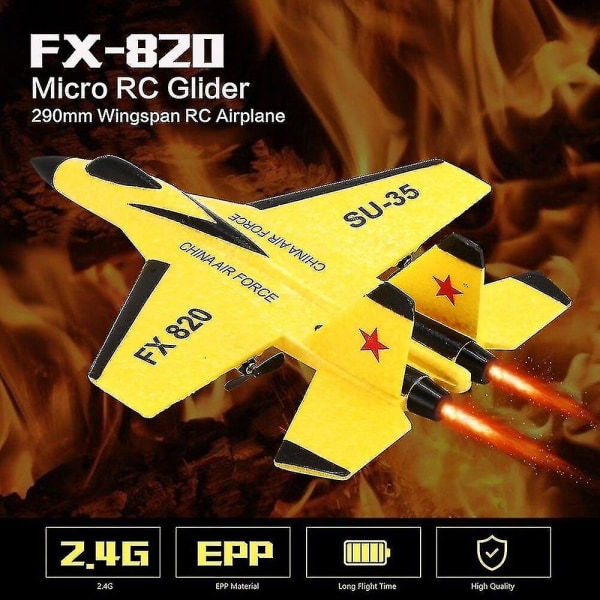 2,4 g Glider Rc Drone kiinteäsiipinen lentokone käsinheittovaahto sähköinen kaukosäädin ulkokäyttöön Red