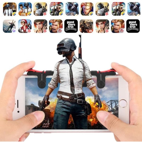 Par Pubg Mobile Controller Gamepad Game Trigger Aim Button L1 R1 Shooter Joystick for forskjellige telefonmodeller Game Pad Accesor