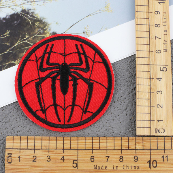 24 stk Spiderman Iron-on Patches, Brodery Iron-on Patch DIY tøjlapper Blomsterklistermærker. Syning af applikationer