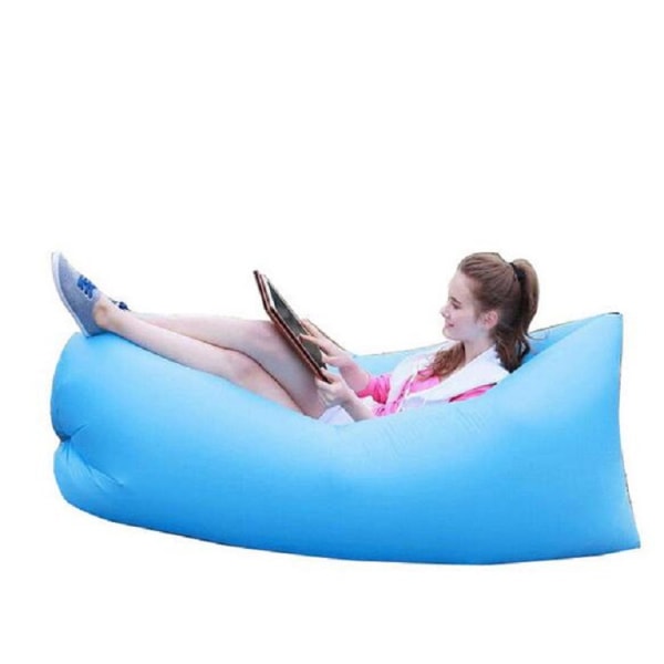 Ulkona kannettava, laiska puhallettava sohva Water Beach Grass Park Air Bed Sohva Lelu Pikalataussohva (1 kpl, sininen)