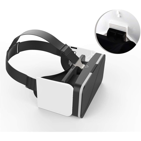 VR Headset, foldbare VR-briller Forsendelse Bærbare 3D Virtual Reality VR Smart Digital-briller til 3D VR-filmspil (4,7-6 tommer telefoner)