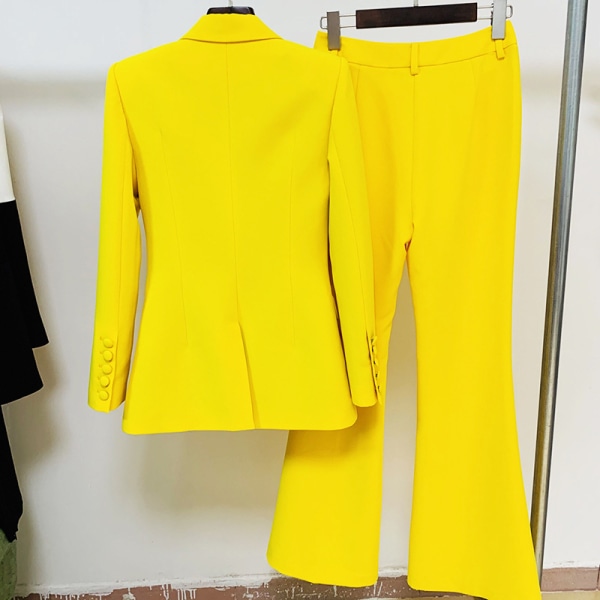 2-osainen ammattimainen muodikas yksinappiinen keskipitkä puku+f