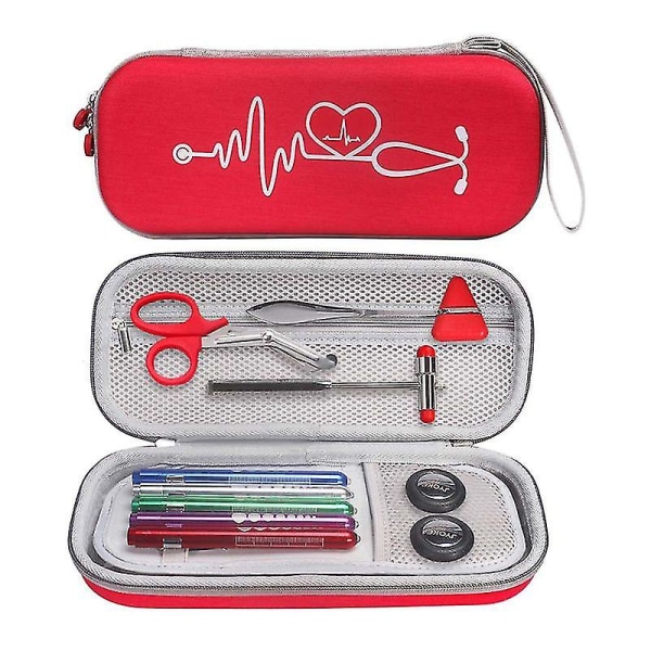 Eva case 3 metrin Littmann Classic II -valvontastetoskoopille Red