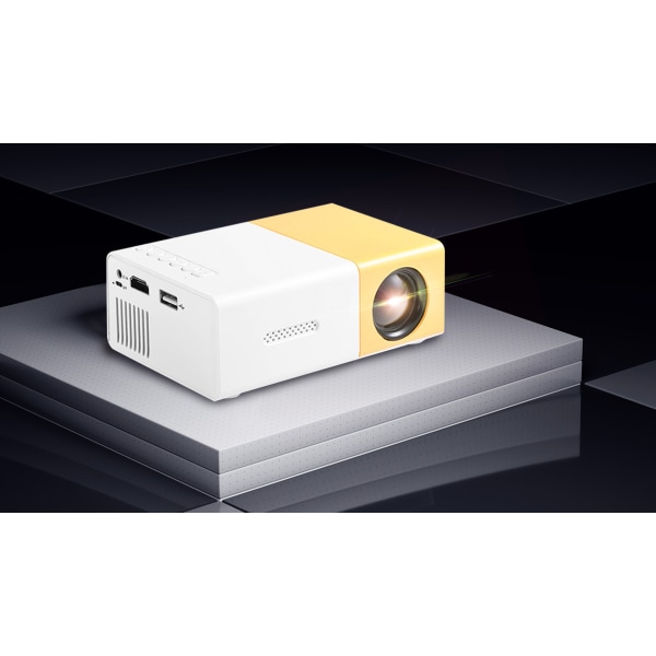 LED hjemmekontor YG300 projektor HD 1080P mikro miniprojektor (1 pakke)