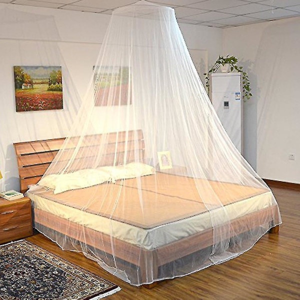 Luksus myggenet sengetæppe, store insektsikre net, sengetæpper, velegnet til enkelt- til kingsize-senge
