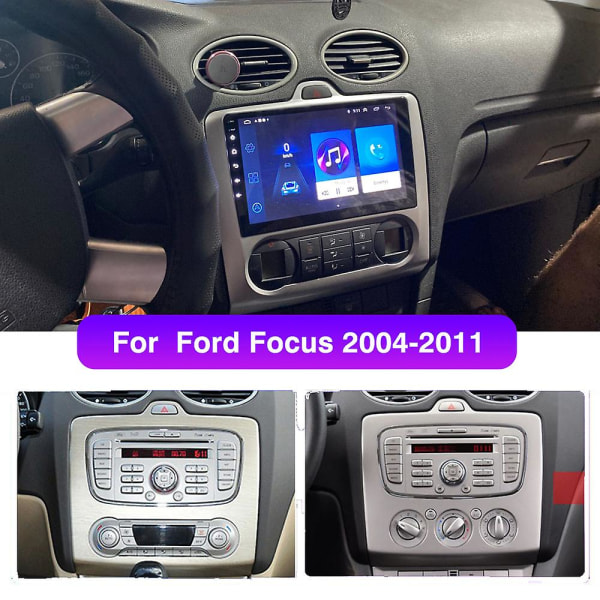 2 Din 4+64g Android 10 Autoradio Multimediasoitin Carplay Auto Gps Navigation Ei DVD Ford Focus 2 3 Mk2/mk3 2004 2005-2011 A SS pro