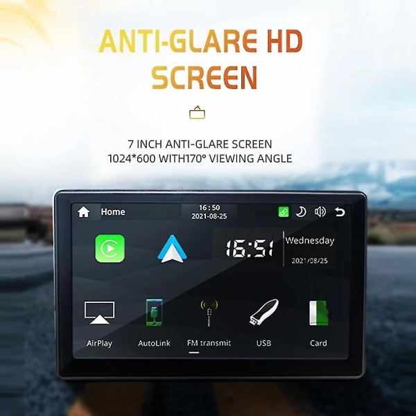 Bilradio Touch Screen Player Trådløs Carplay Og Trådløs Android Auto Tooth