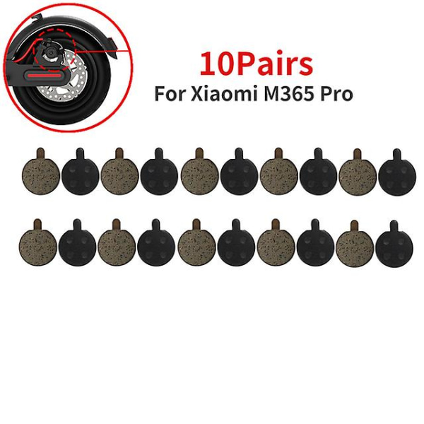 5-150 par elektrisk skoter Skivbromsbelägg för Xiaomi M365 Pro Kick Scooter Ersättningsdelar Friktionsplattor 10Pairs Brake Pad