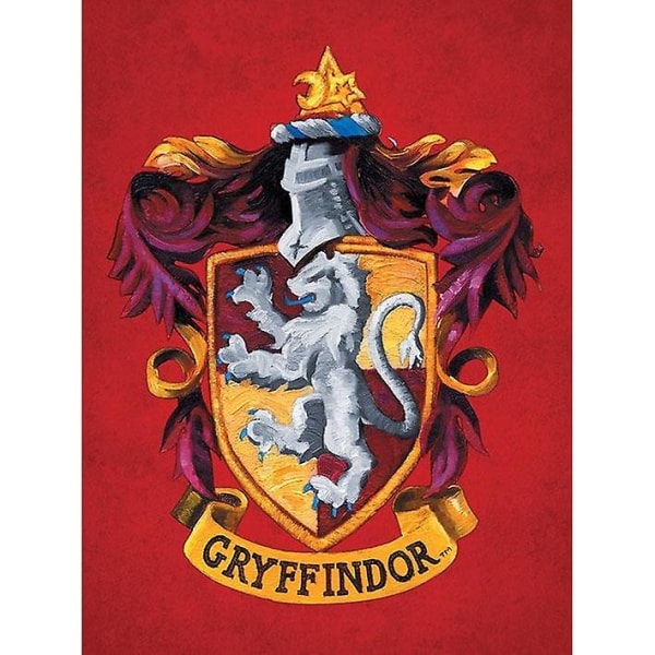 Harry Potter Gryffindor lerretstrykk Red 60cm x 80cm