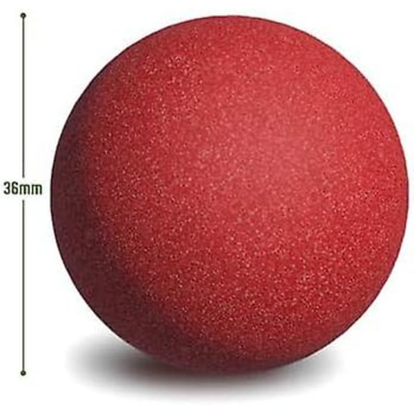 Oberstturnering Bordfodboldbolde - 8 Pack - Officiel 35 mm spillebordstørrelse - Konkurrencegreb røde bordfodbolde