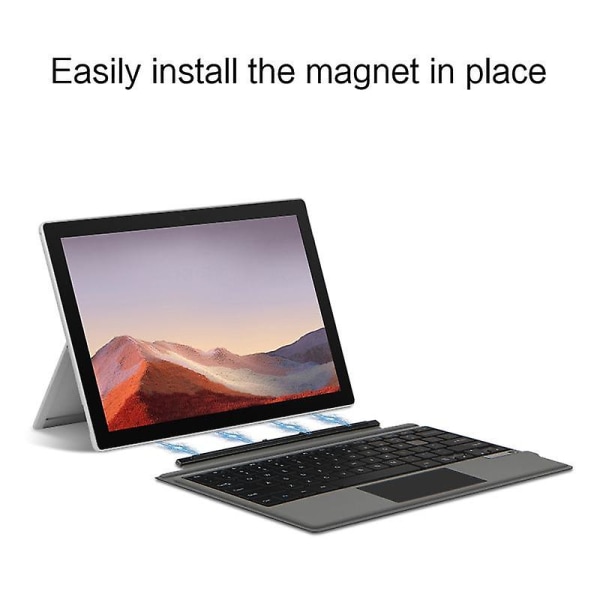 Passer til SurfacePro8 Bluetooth-tastatur og Microsoft Surface Pro4/5/6 7 magnetisk tastaturdeksel