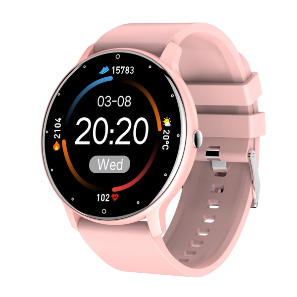Smartwatch med puls og blodtryk pink