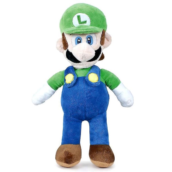 Super Mario Luigi Plysch Stor Gosedjur Mjukisdjur 35 cm