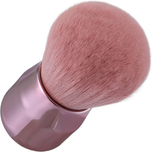 Neglestøvbørste, rengjøringsbørste for neglemanikyrmaling og sminkepulverblush (rosa)