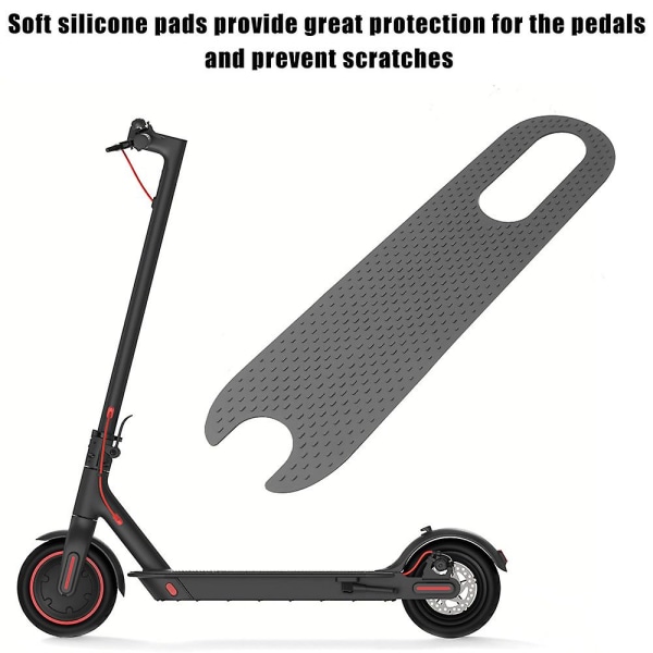 Silikone fodpude klæbende anti-skrid dæksel Pad Deck Gummi Grå Pedal Mat Sticker Til Xiaomi M365 Pro elektrisk scooter tilbehør m365