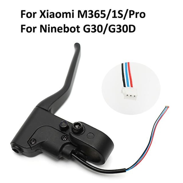 Håndtak bremsespak for Xiaomi M365 1s Pro 2 og Ninebot Max G30 elektrisk scooter Aluminiumslegering Håndmonteringsdeler Brake Lever