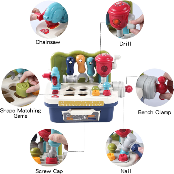 Pedagogisk skruv leksak barns anti-true elektrisk borr demontering och  underhåll multifunktion color 73cb | color | Fyndiq