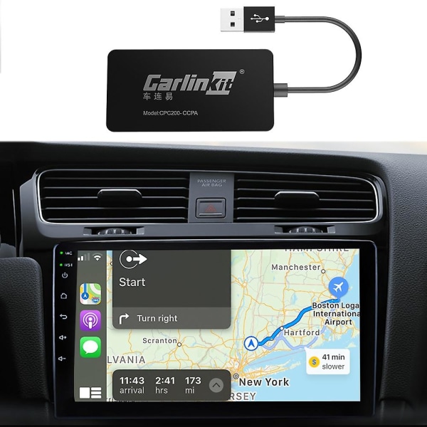 Trådløs Carplay Adapter Trådløs Android Auto Dongle For Android Skjerm Bil Ariplay Smart Link Io black