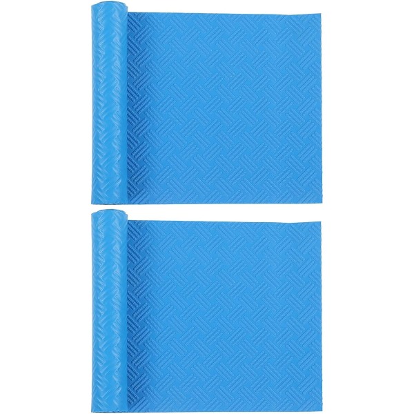 Svømmebassinstigemåtte, blå, 60 X 24 X 0,1 cm, Beskyttelsesmåtte til svømmebassinstige med skridsikker tekstur