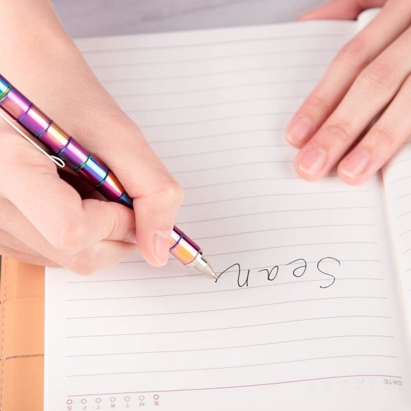 Multifunktionell dekompression magnetisk metallpenna, kontorspenna, kapacitiv penna, present till barn eller vänner (färg)