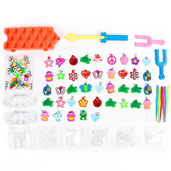 Trelags 15000 regnbue gummibånd vevde gjør-det-selv-barnearmbåndsett puslespill leketøy manuell materialpose