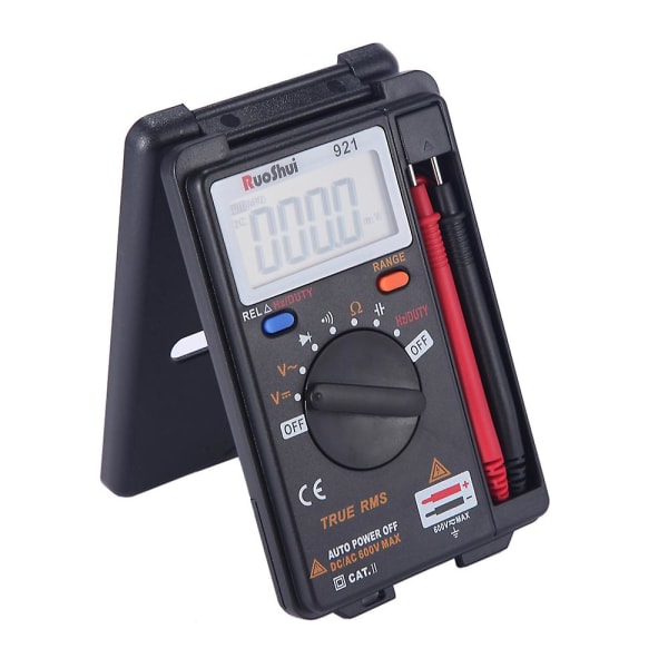 Vc921 4000 Counts Mini Palm Digital Multimeter Spenningsmotstand Kapasitans Sammenleggbar Multimetro elektrisk tester