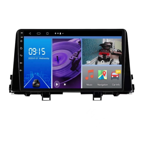 I bilen Android GPS med WIFI USB Music Mirror länk för Kia Picanto Car MP5 Player Billjudspelare