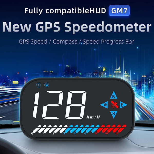 GPS Speedometer Bil Universal GPS Heads Up-skjerm for alle kjøretøy