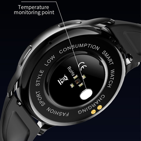 Smartwatch för pulsavkännande temperatur