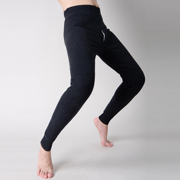 Pakke med 1 Termobukser til mænd Long Johns Warm Underwear Baselayer Black 175