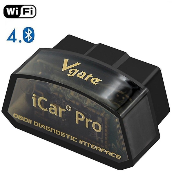 Vgate Icar Pro Bluetooth 4.0 Wifi Eobd/obd2-skanner Elm327 Diagnostiskt verktyg Obd-kodläsare Andriod Ios Obd-ii Automotive Scanner Hög kvalitet