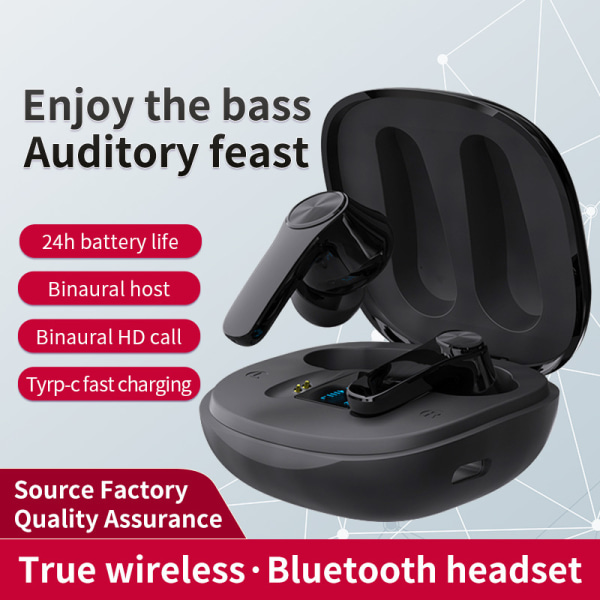 XT18 Digital Display Bluetooth Headset TWS Stereo Sports Hodetelefoner
