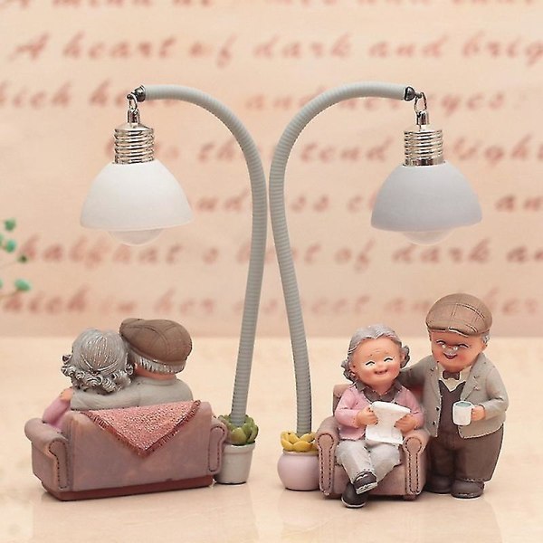 Creative Couple Night Light koristeet Ystävänpäivä hääpäivä lahja kodin sisustus Romanttinen hartsi