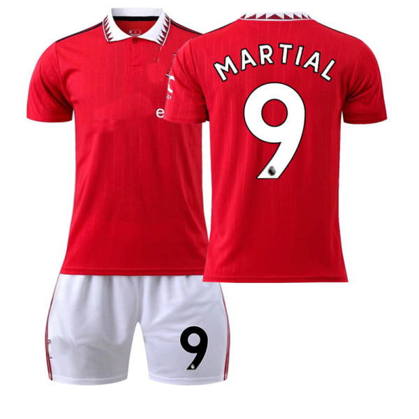 Manchester United tröja 22 23 fotbollströja  NO.9  Martial 22(130-135cm)