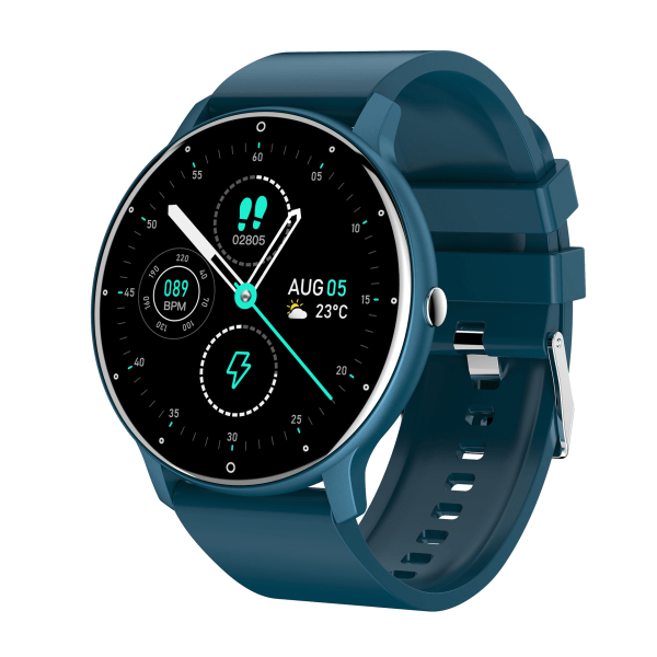 Smartwatch med puls og blodtryk blue