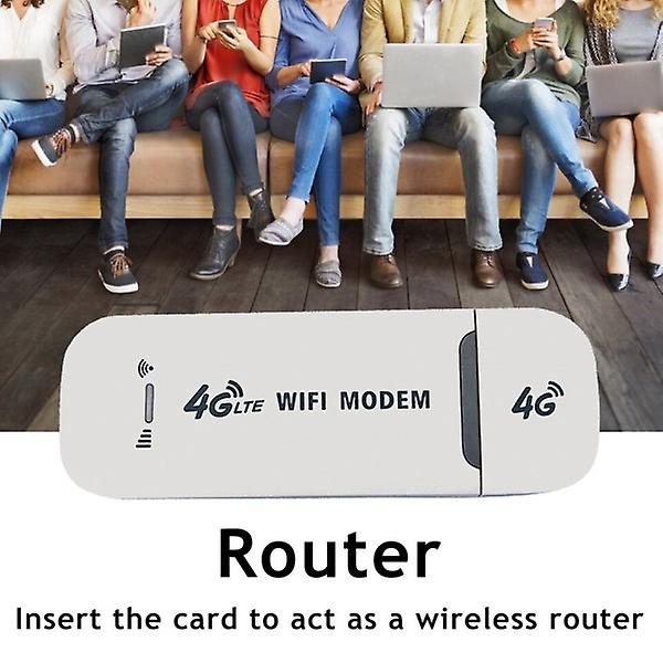4G LTE Trådløs USB Dongle WiFi Router 150Mbps bærbart mobilt bredbåndsmodem Black