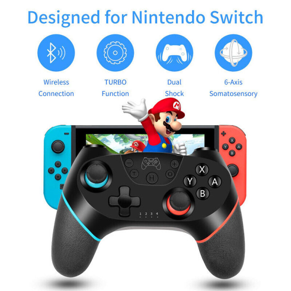 Ohjain Nintendo Switch / Pro Bluetooth -langattomille peliohjaimille Ohjain
