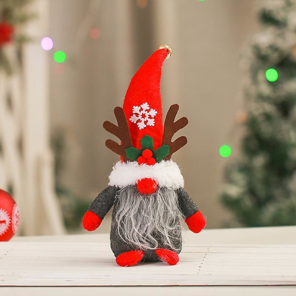 Julenisser Plyspynt Svenske Tomtes Nisser Ornamenter Mr&mrs Skandinavisk Figur Nisse Nordic Elf Doll Til Jul Dækket Bakke Hjemmebord