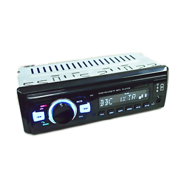 1 Din Car Navigation Player Radio Stereo Bil Digital Radio System BT Car Audio Player, FM i dashbordet med DAB/DAB+/FM-mottaker