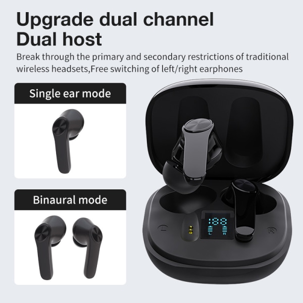 XT18 Digital Display Bluetooth Headset TWS Stereo Sports Hodetelefoner