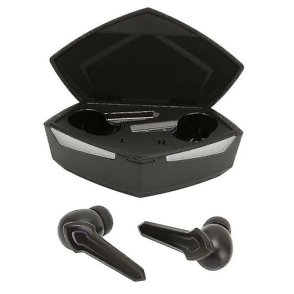 Gaming-ørepropper Lav ventetid Doble moduser Trådløse Bluetooth-spillehodetelefoner med innebygd mikrofon for spilling Black