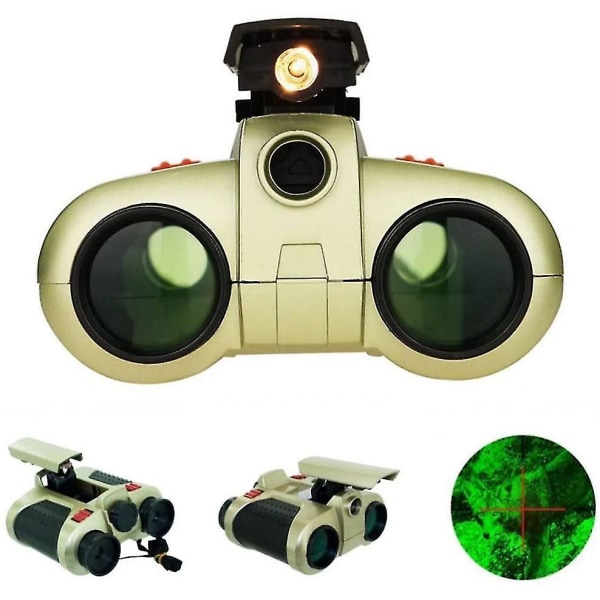 1 kpl Night Vision kiikarit lapsille Night Vision Viewer valvonta Spy Scope kiikarit Pop-up Light Tool 4x30mm hauska viileä lelu lahja lapsille pojille G